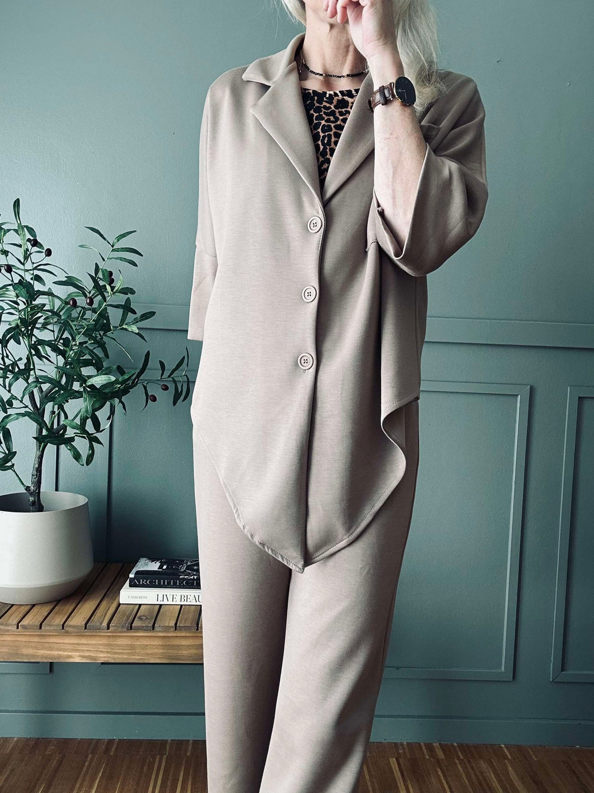 Set Lisa brown - Blouse en broek