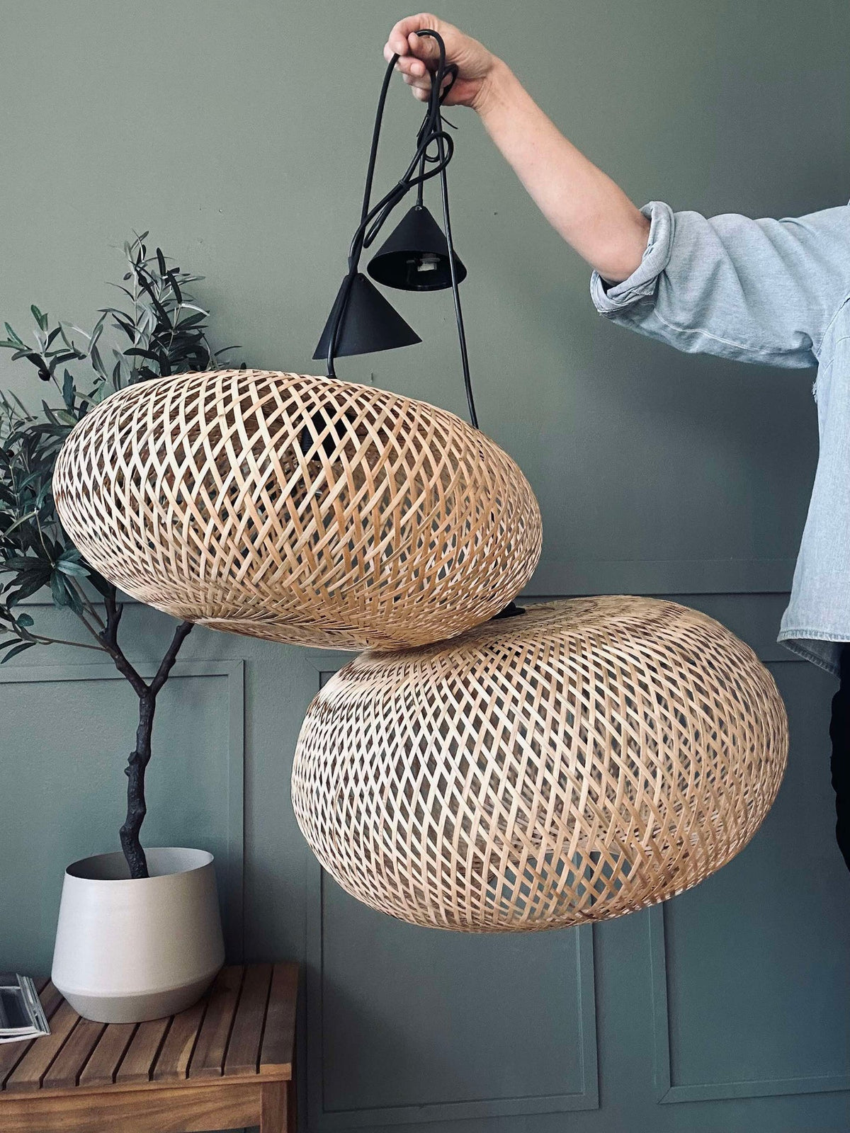 Lampe bamboe - Dia 45