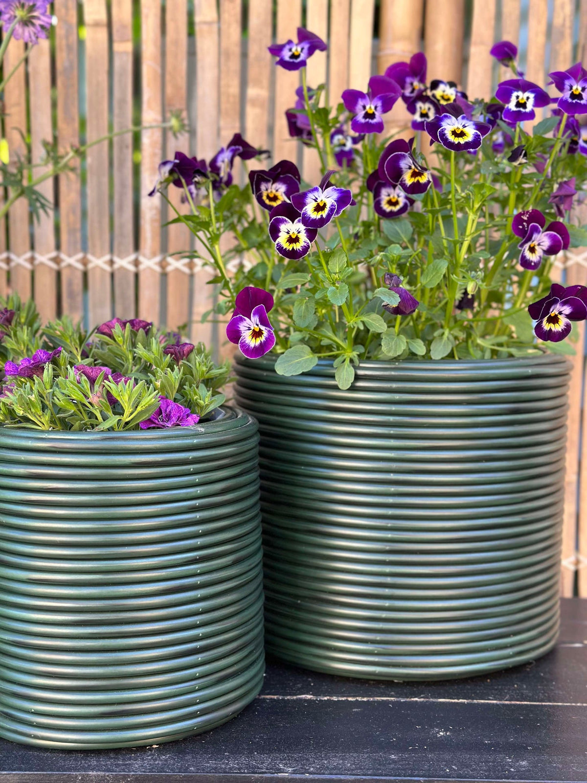 Plantenmand Groen - Set van 3 stuks.
