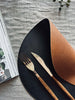 Omkeerbare placemat - Cognac / zwart