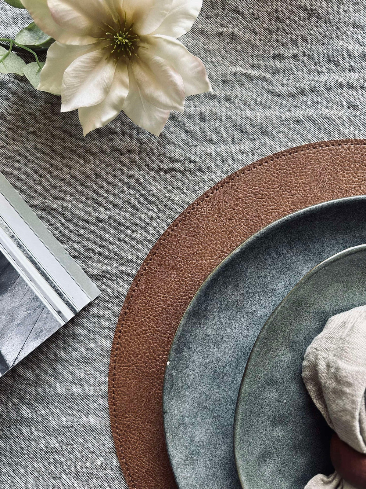 Placemat omkeerbaar - Tobacco/Sand