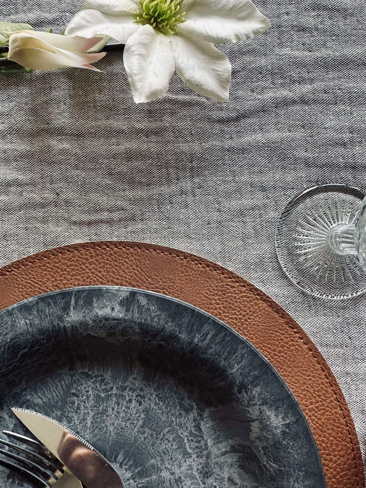 Omkeerbare placemat - Tobacco / Sand