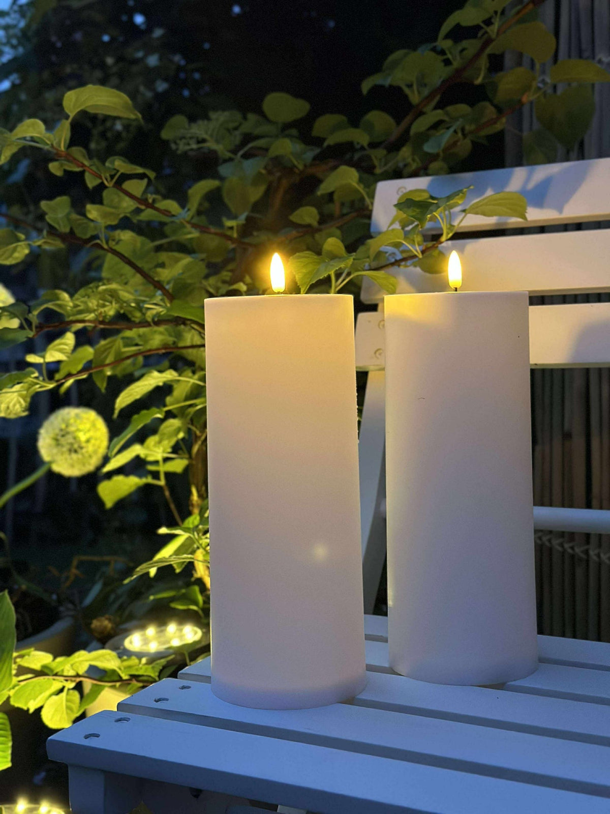 LED buiten XL stompkaars 35 cm