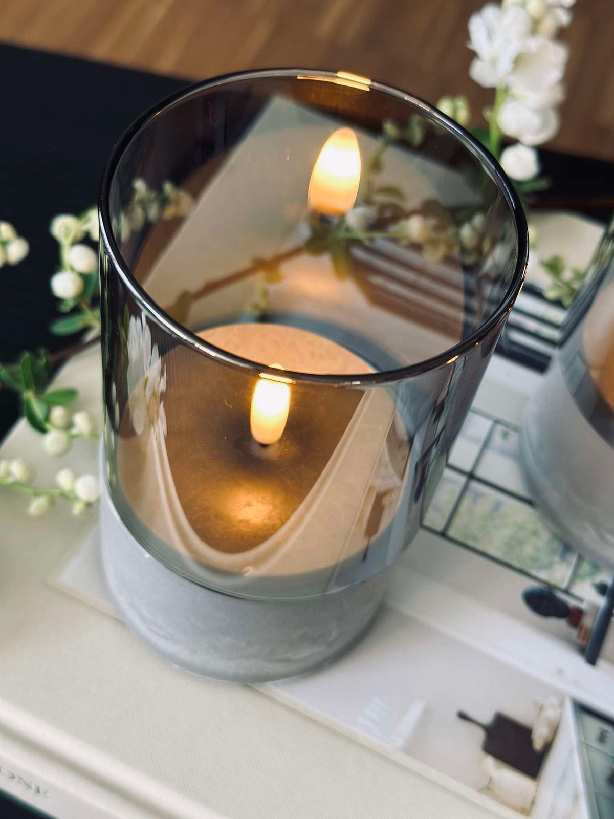 LED GREY Cylinder Set van 3 - Goedgekeurd voor binnen en buiten