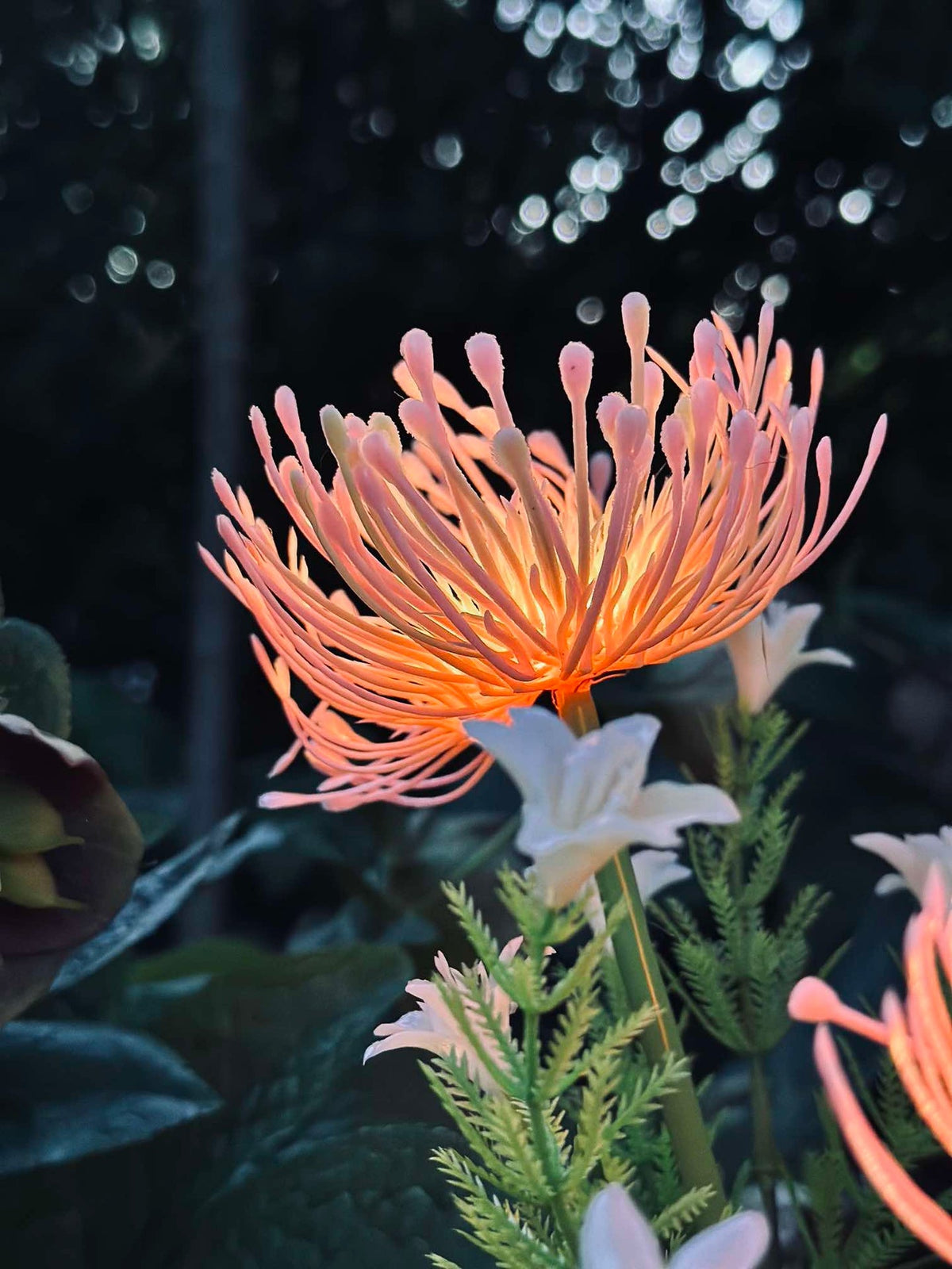 Bloem met zonnecellen - Spider Lili rose