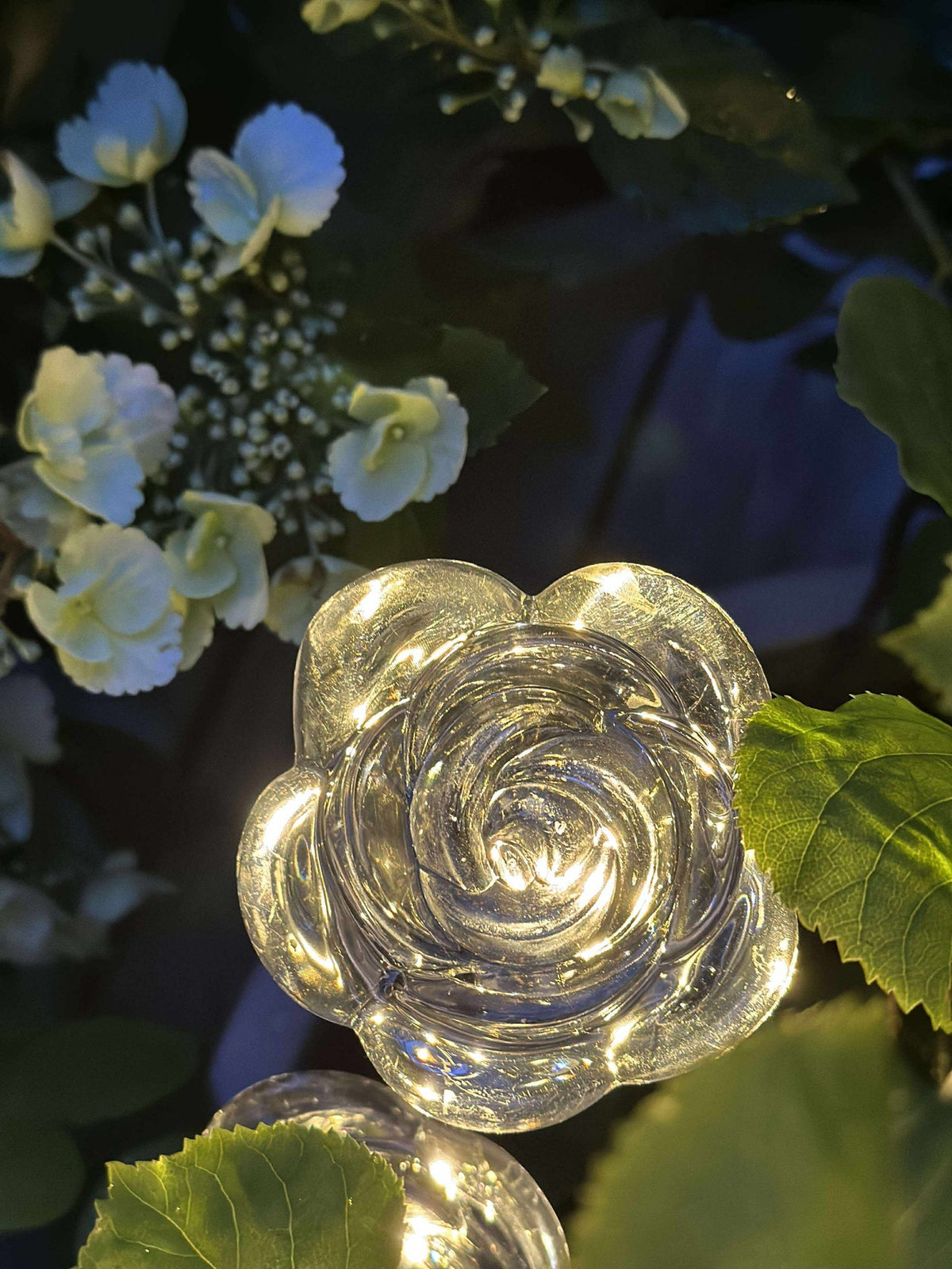 Fakkel met zonnecellen FLOWER – Set van 4 stuks