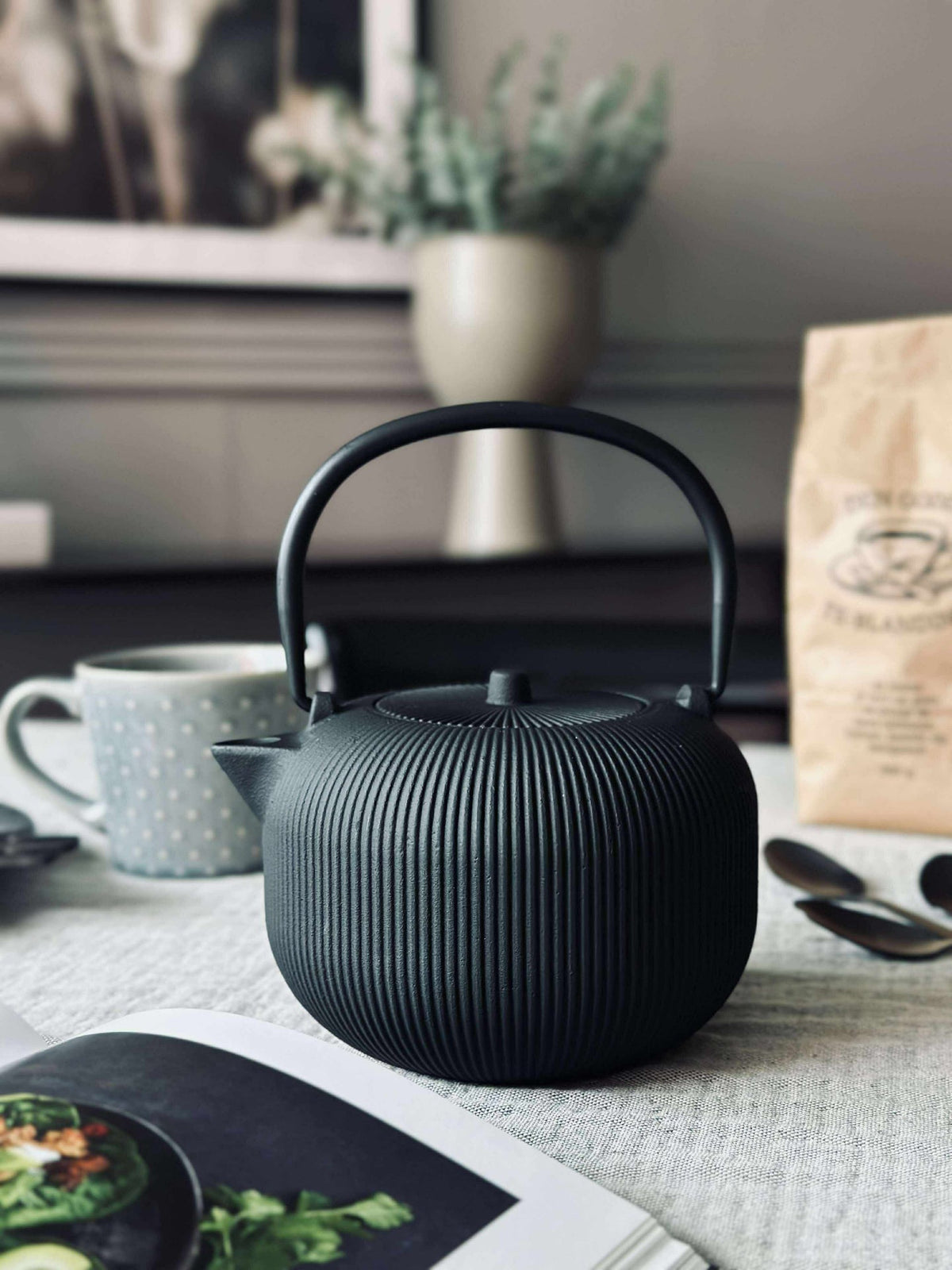 Theepot van gietijzer - 1 l.