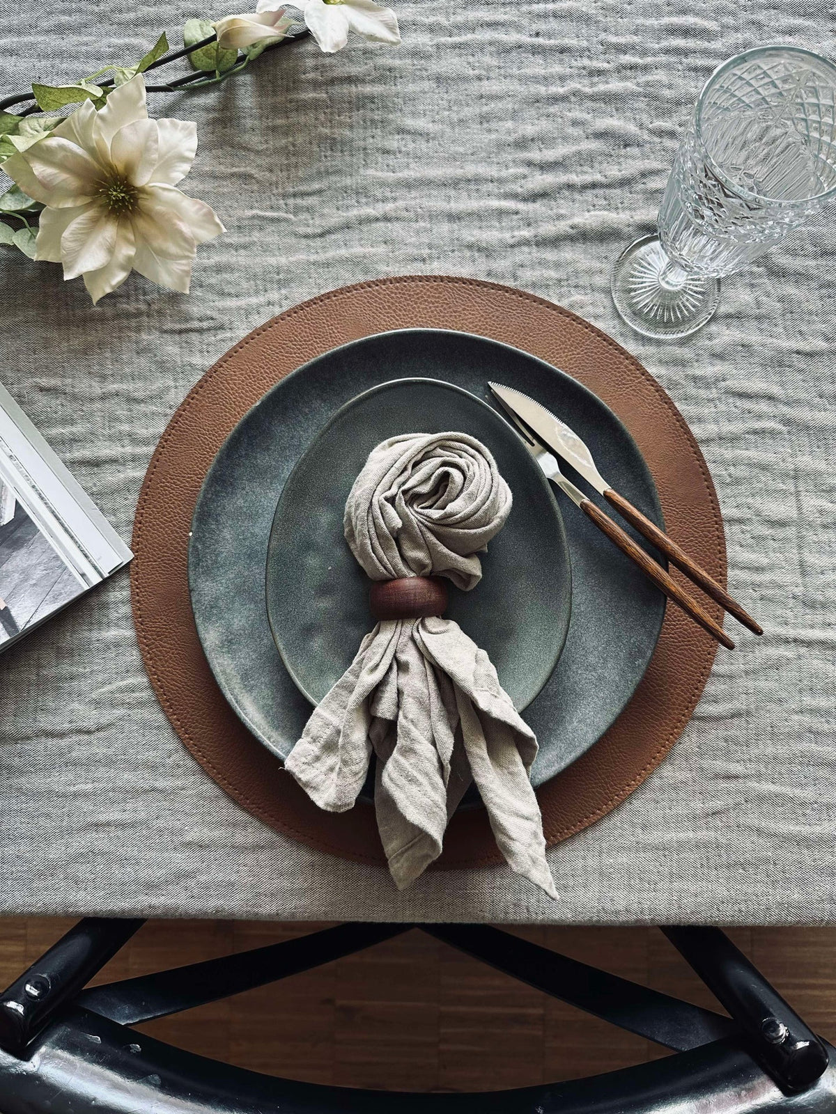 Placemat omkeerbaar - Tobacco/Sand