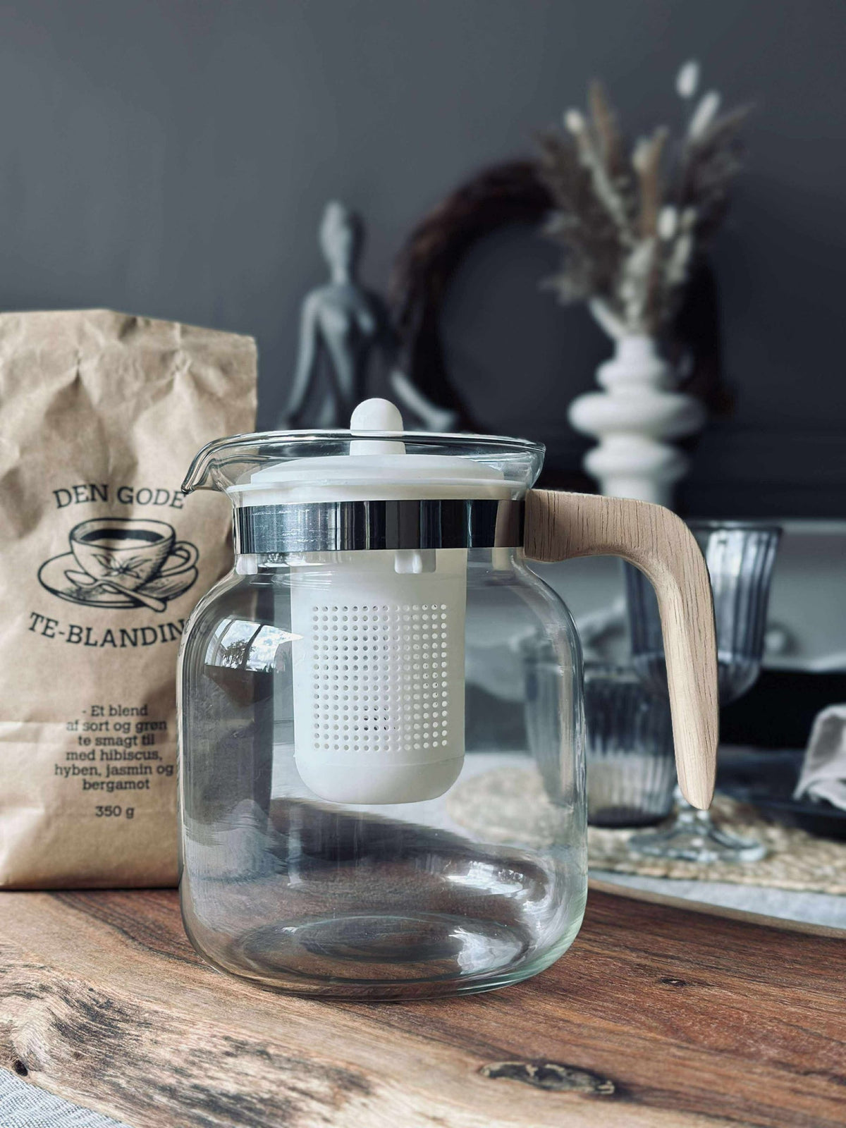 Glazen theepot - 1500 ml.
