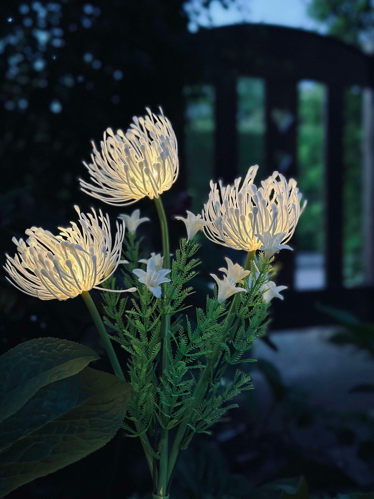 Bloem op zonne-energie - Spider Lili wit