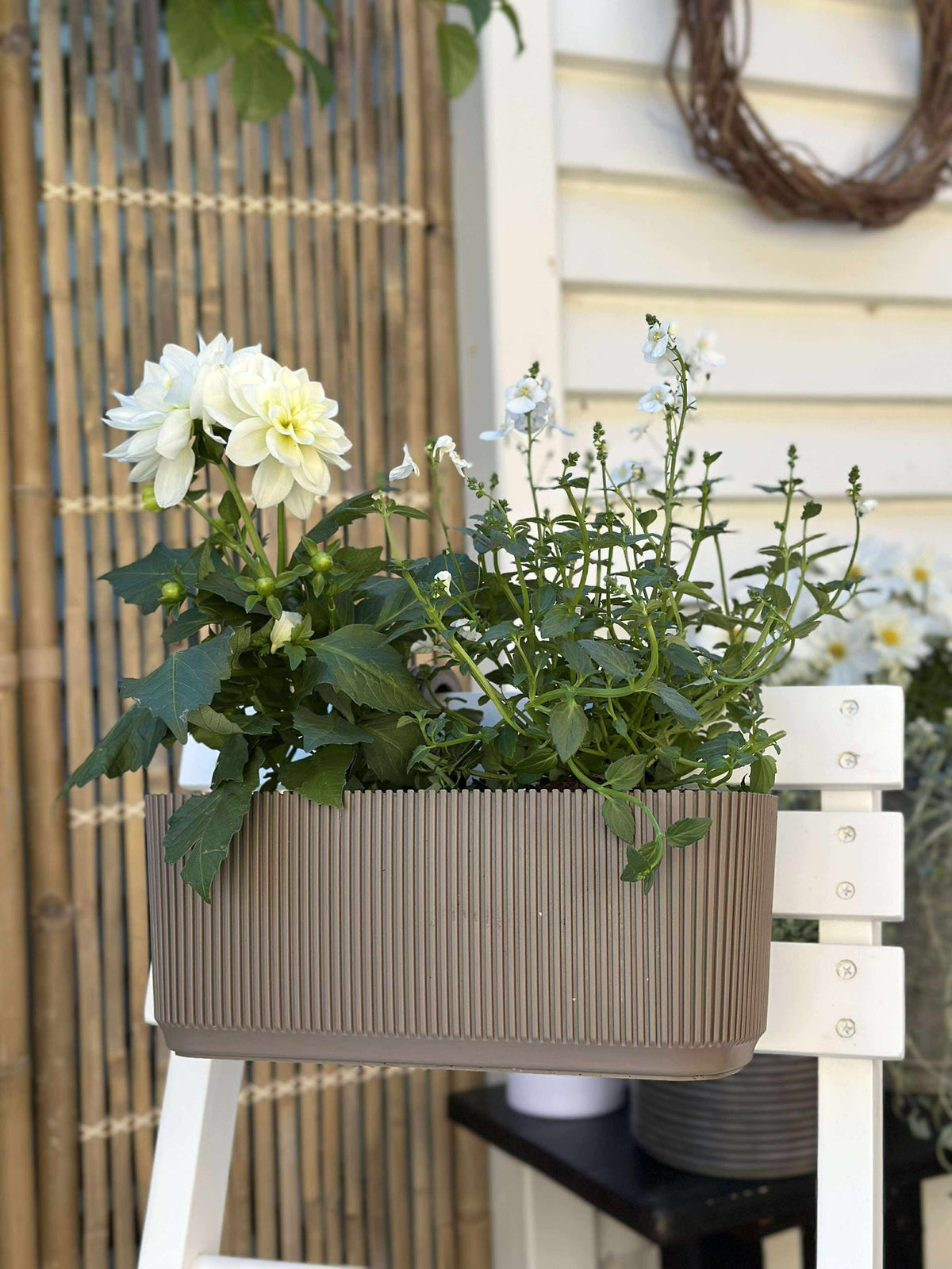 Plantenbak met ophanging - Beige