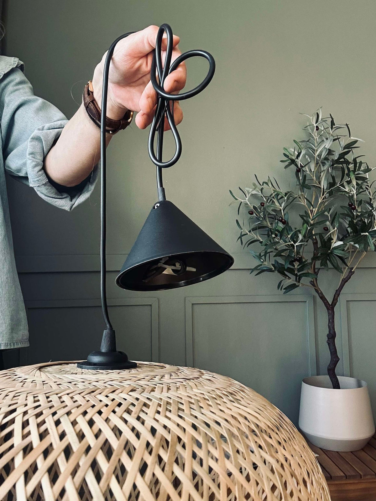 Lampe bamboe - Dia 45