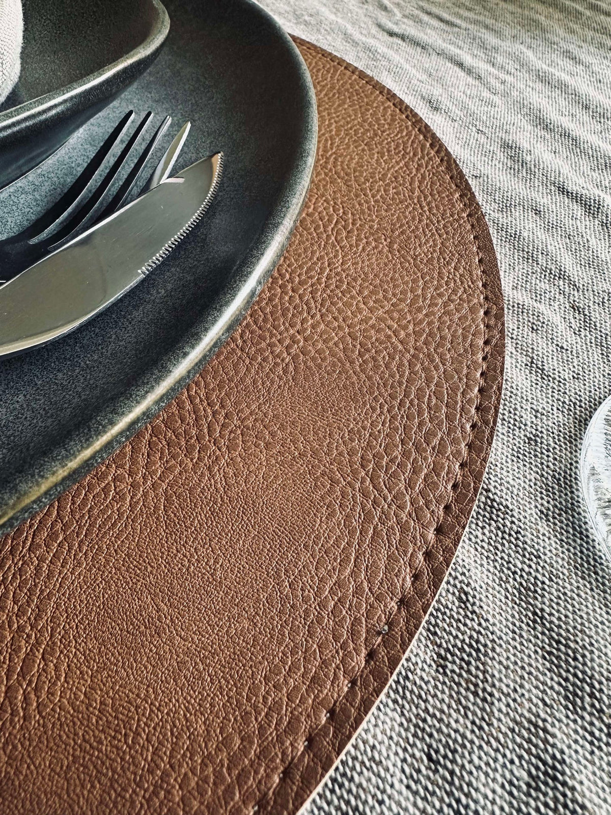 Placemat omkeerbaar - Tobacco/Sand