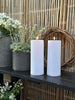 Buiten XL LED Stompkaarsen H 25cm - Set van 2 stk incl. afstandsbediening
