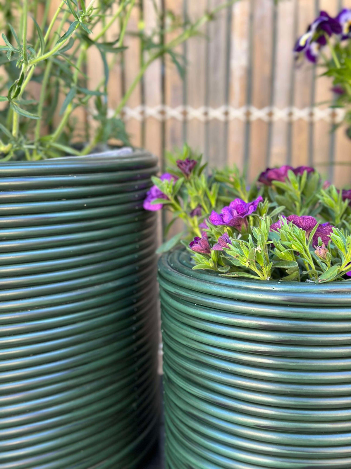 Plantenmand Groen - Set van 3 stuks.