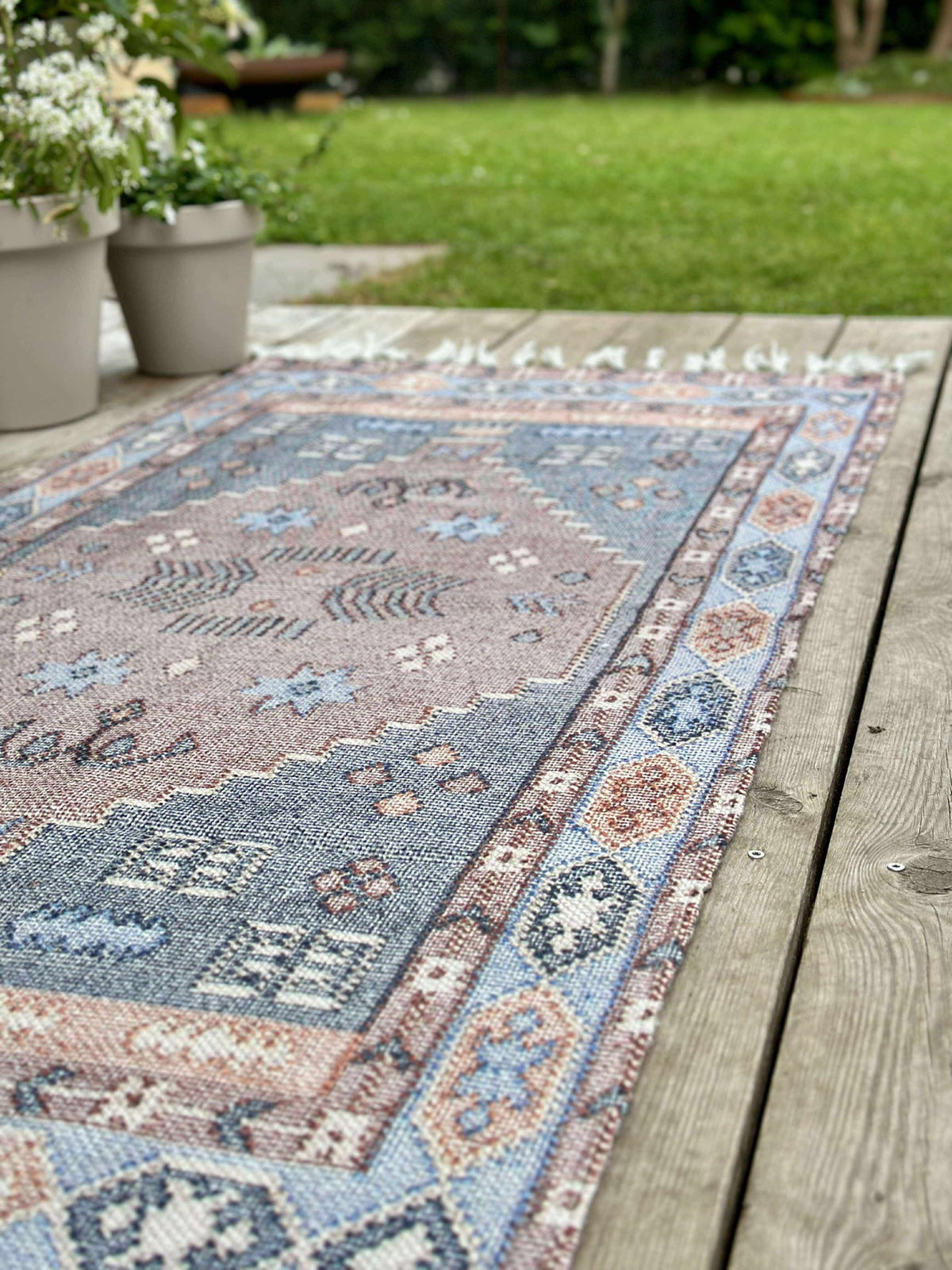 Vloerkleed Aisha Blauw - Meerdere maten
