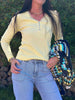 Blouse Masha m. Knopen - Summer yellow