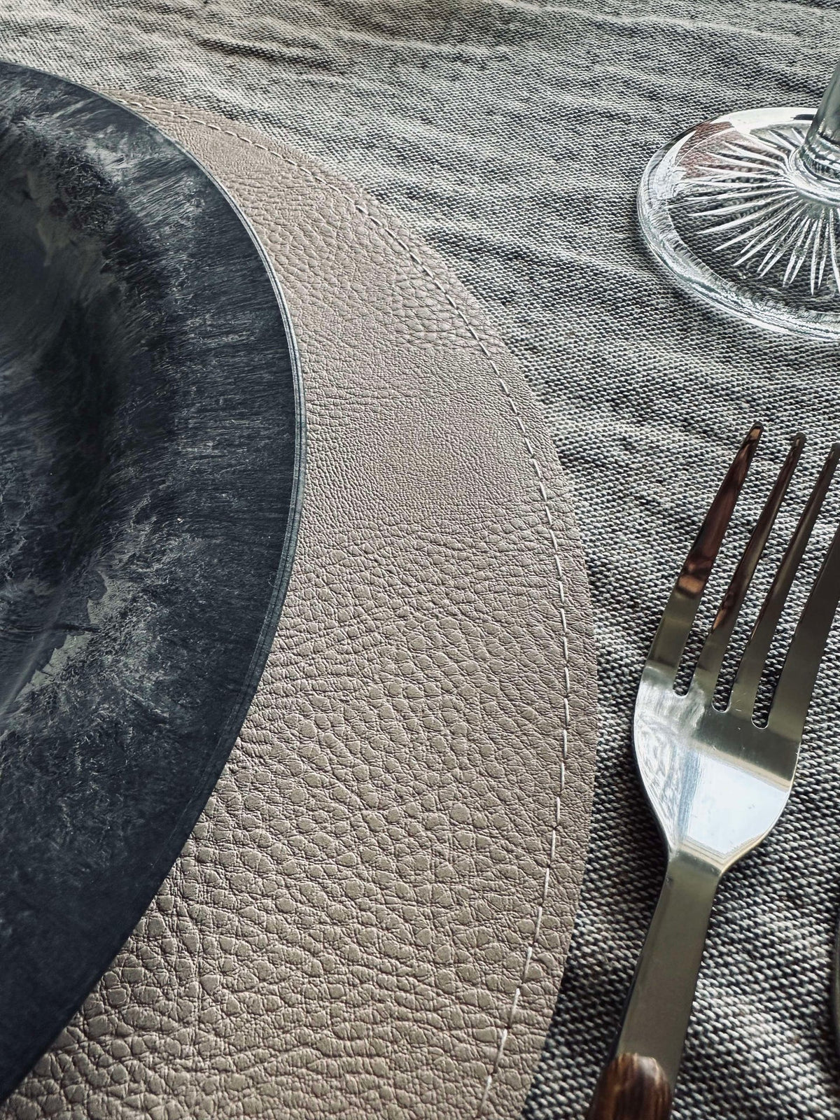Omkeerbare placemat - Tobacco / Sand