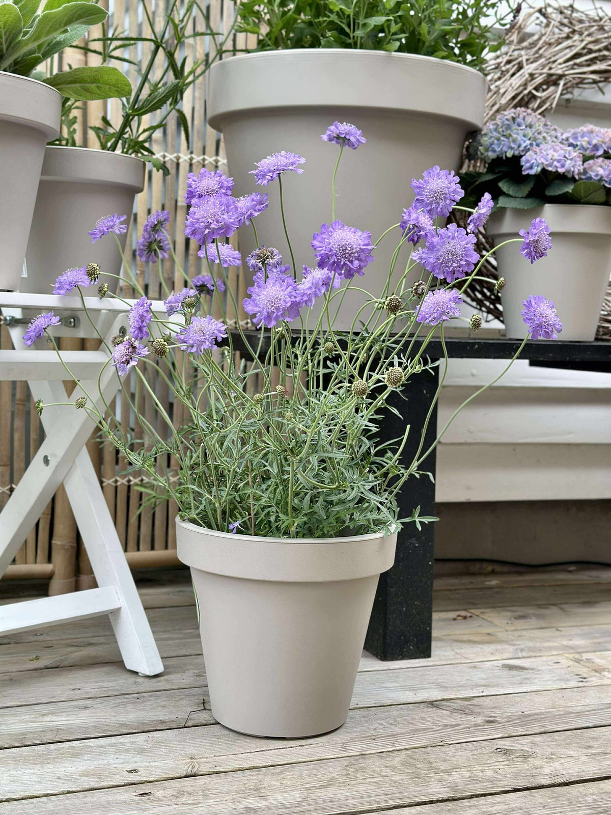 Tuinpot - Gerecycled Beige Dia 25cm