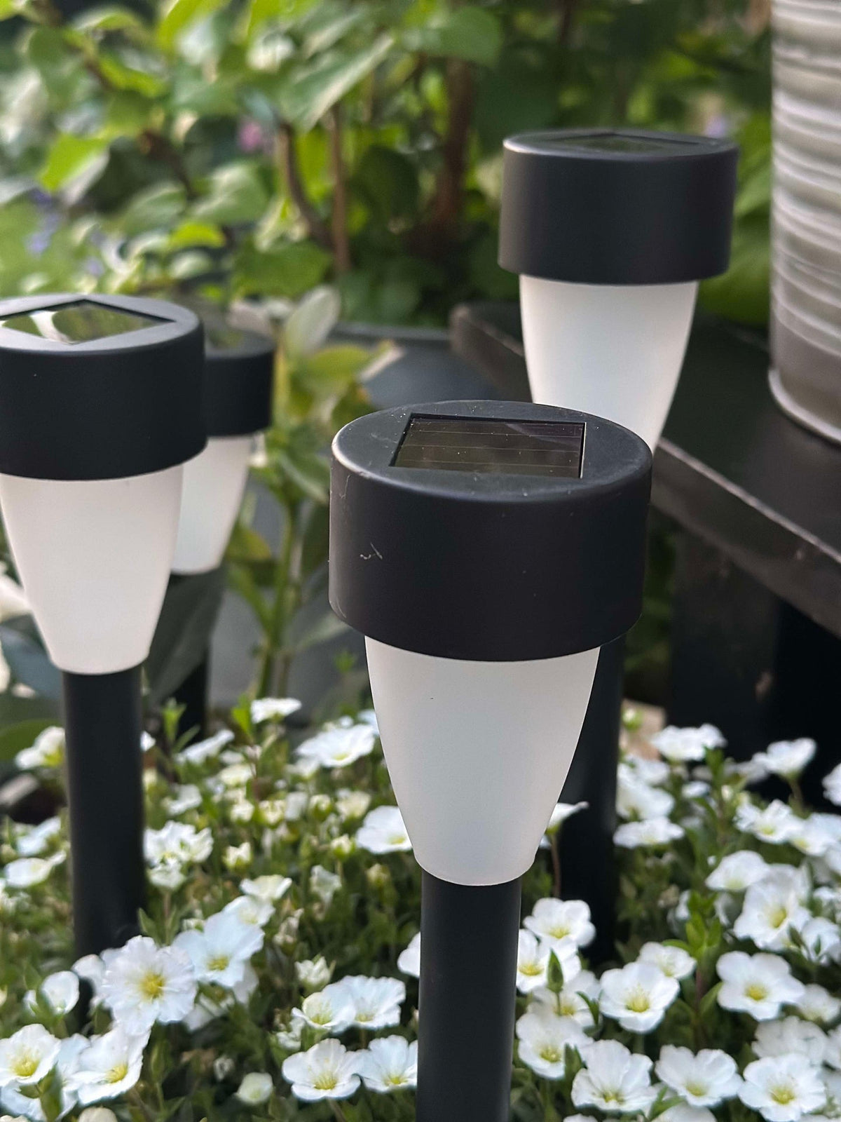 Fakkel met zonnecellen – Set van 4 stuks.