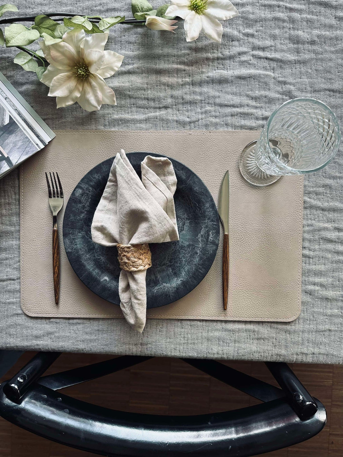 Placemat omkeerbaar - Tobacco / Sand 30x45cm