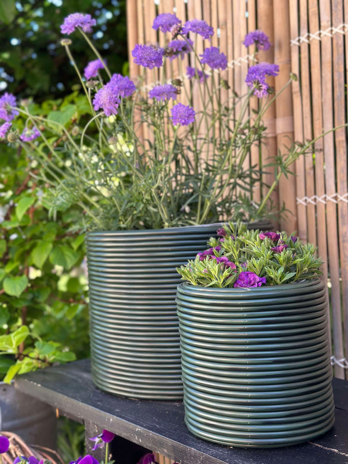 Plantenmand Groen - Set van 3 stuks.