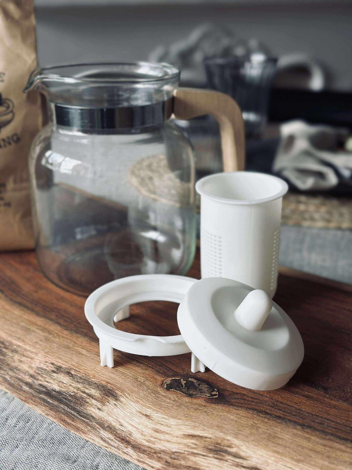 Glazen theepot - 1500 ml.