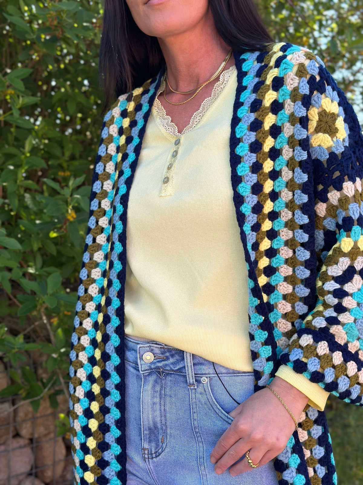 Blouse Masha m. Knopen - Summer yellow