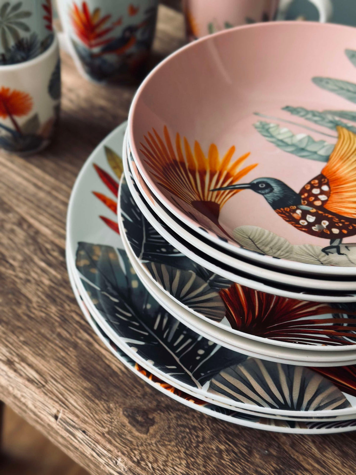 Bord 26 cm - Boho mix