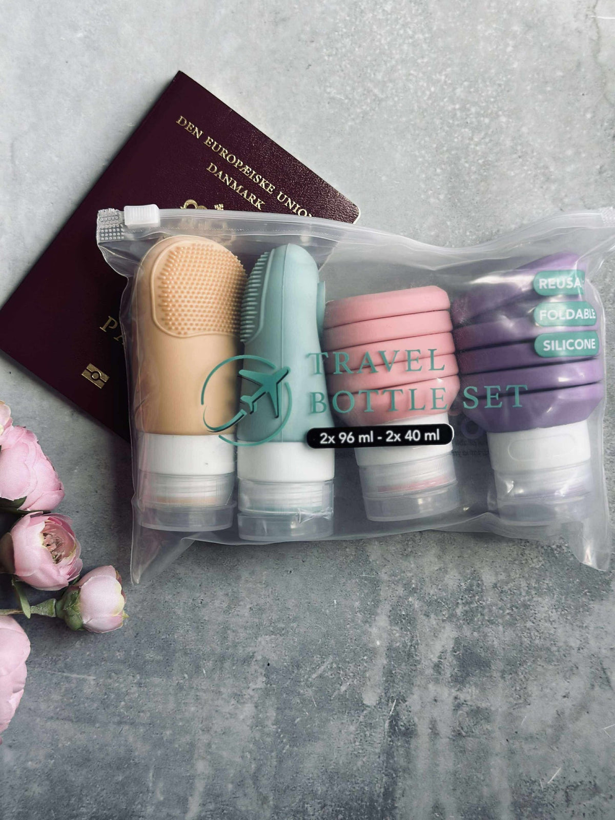 Reisset – Opbergset met 5 stuks