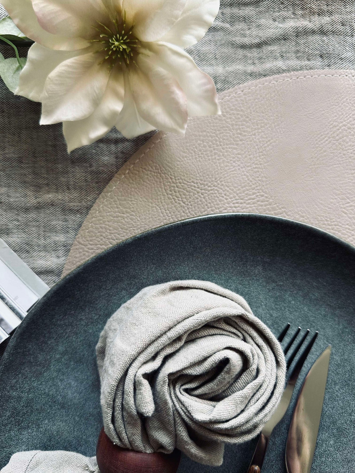Placemat omkeerbaar - Tobacco/Sand