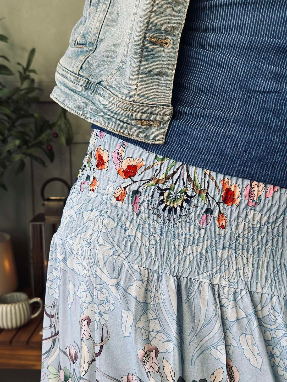 Top met kant van kant – Daily Dark denim