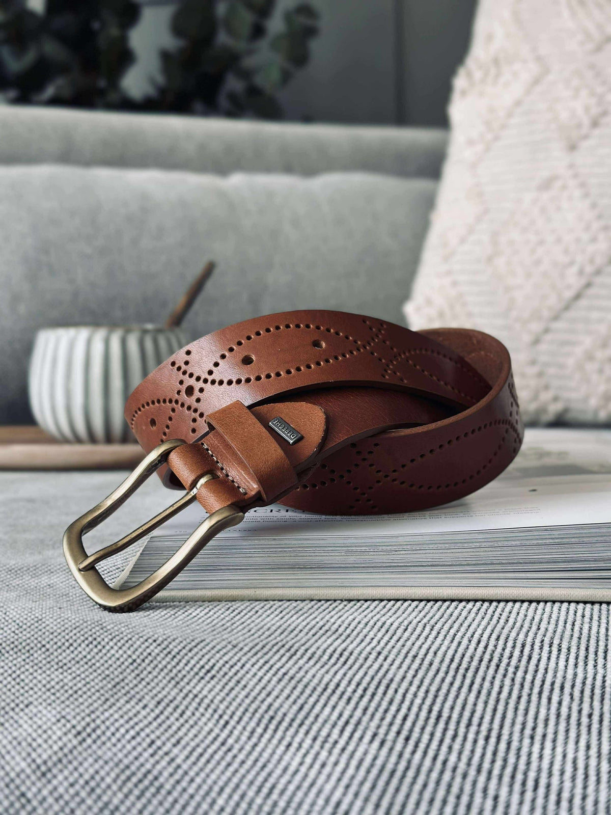 Jeansriem - Missouri cognac