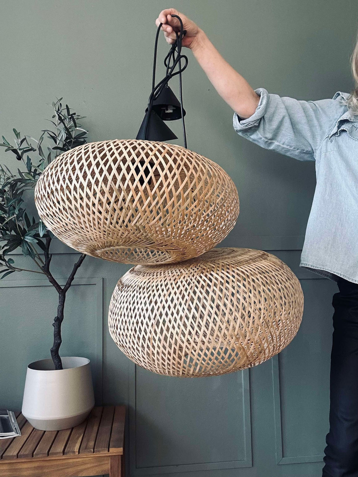 Lampe bamboe - Dia 45