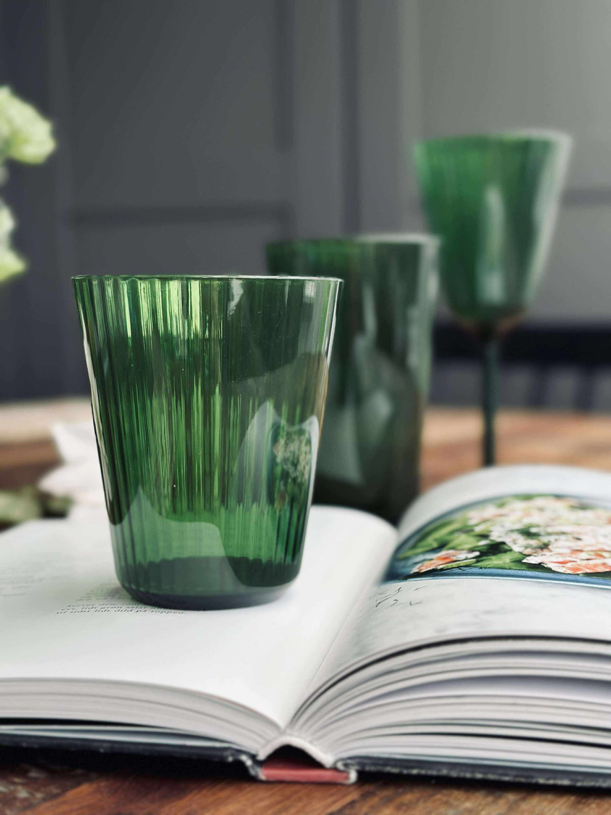 Glas Claire 300 ml. Groen - 2 st.