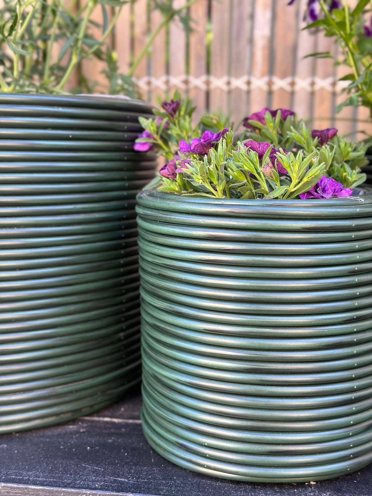 Plantenmand Groen - Set van 3 stuks.