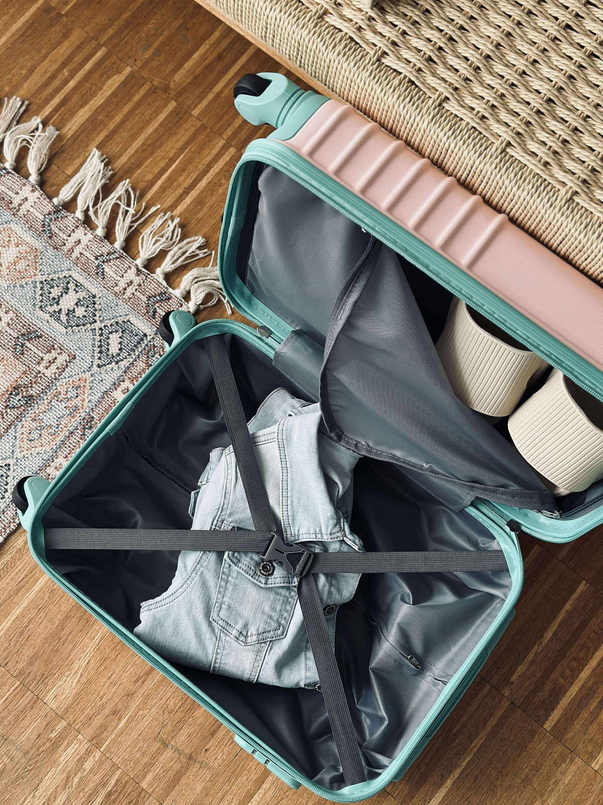 Trolley Koffer - ROSE / MINT