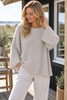 Oversized sweater - Beige wol / mohairmix
