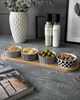 Tapasplank - Vierkant - met 4 schaaltjes