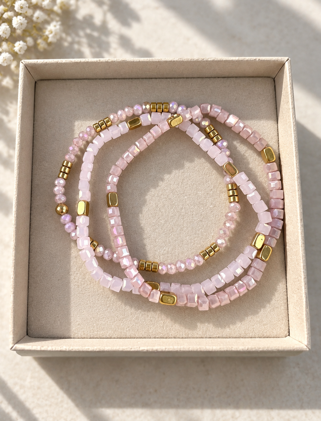 Armband Merle – Lavendel mix 1.stk