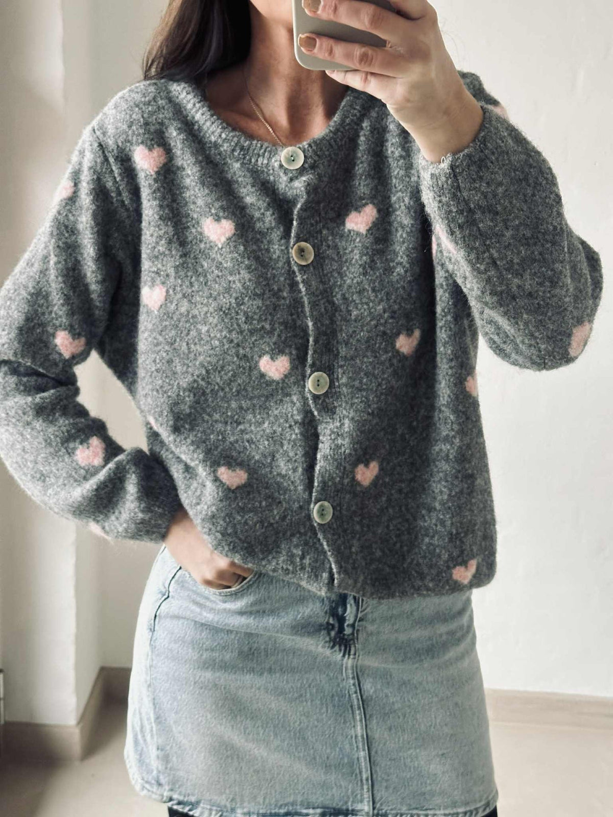 Cardigan Alpaga - Harten