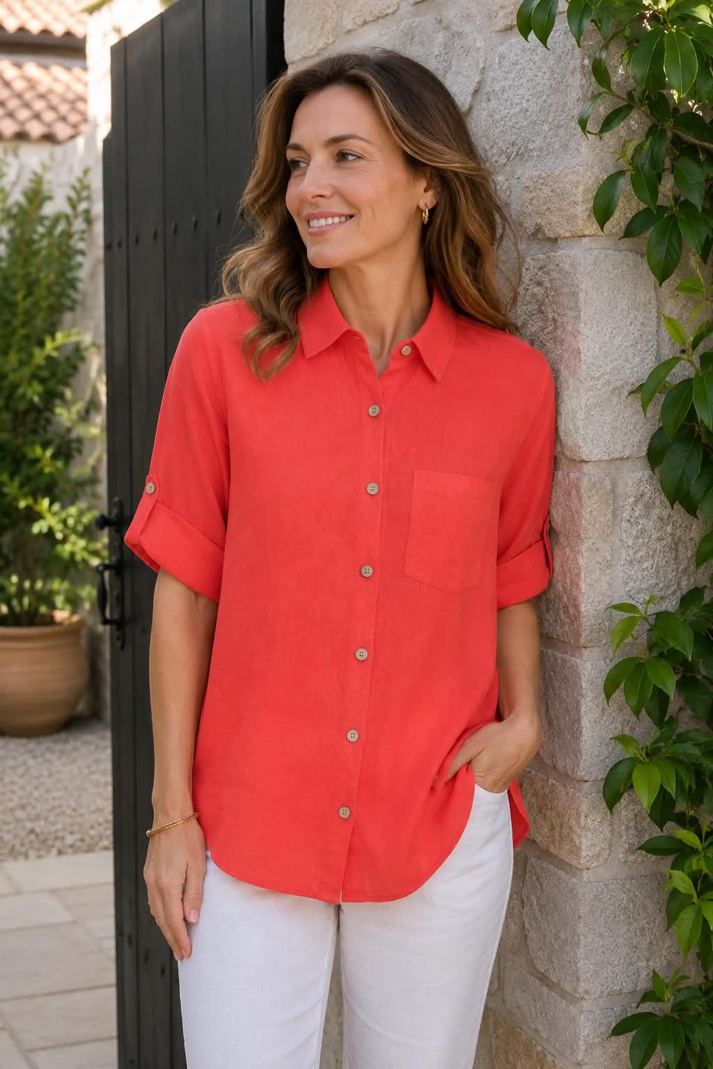 Shirt linnenmix