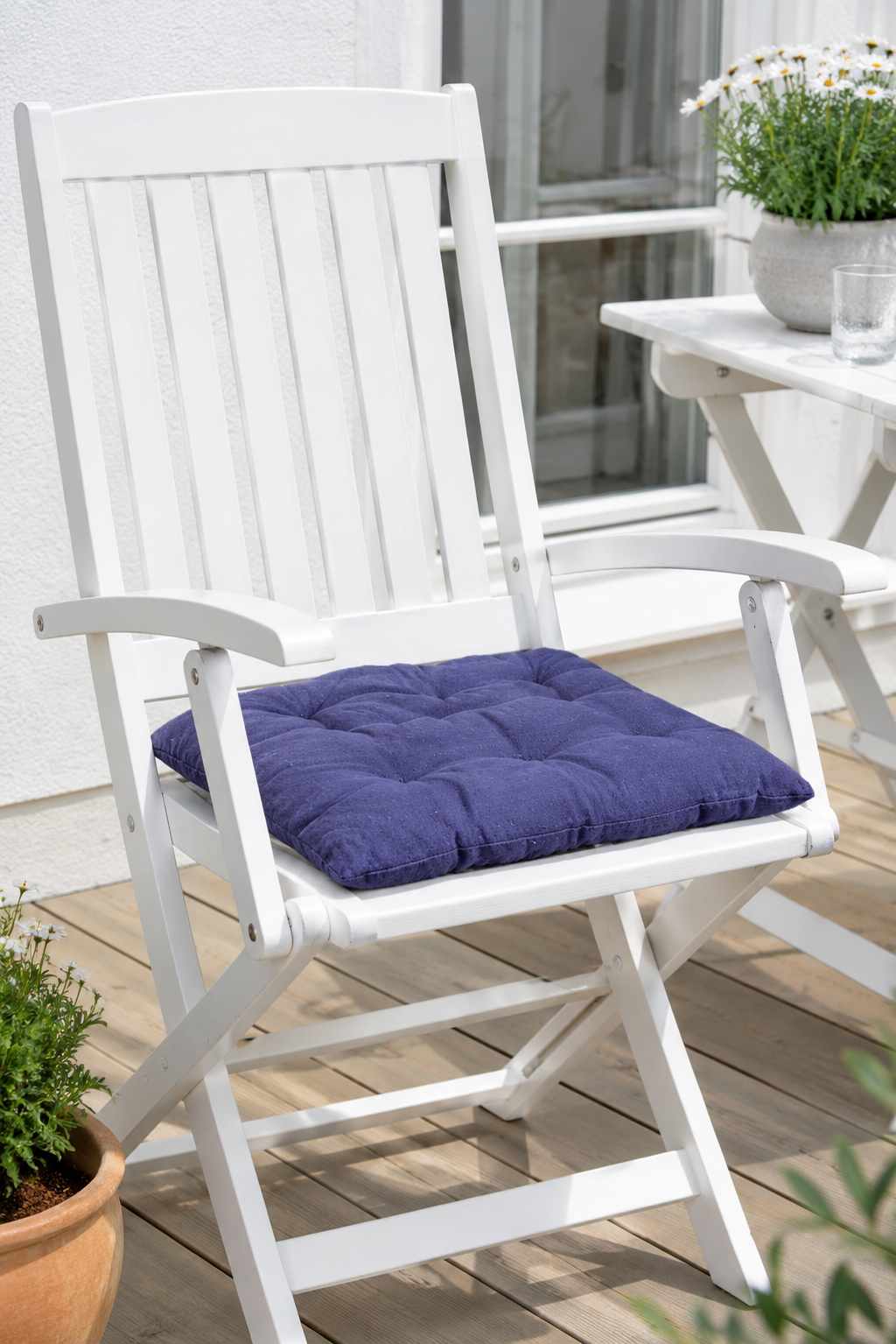 Futonkussen Blauw – 40×40