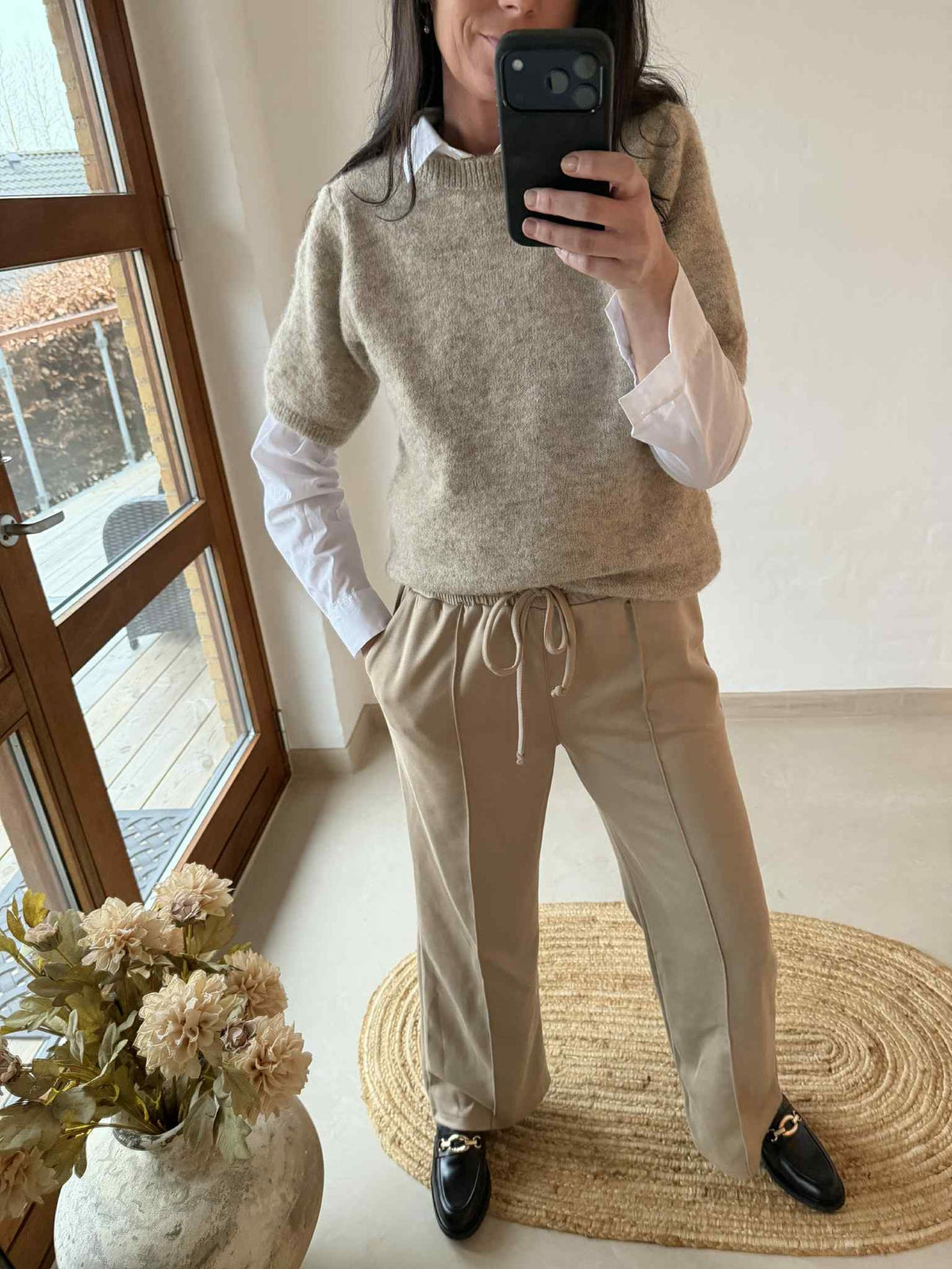 Knit met 3/4-mouwen - Fango