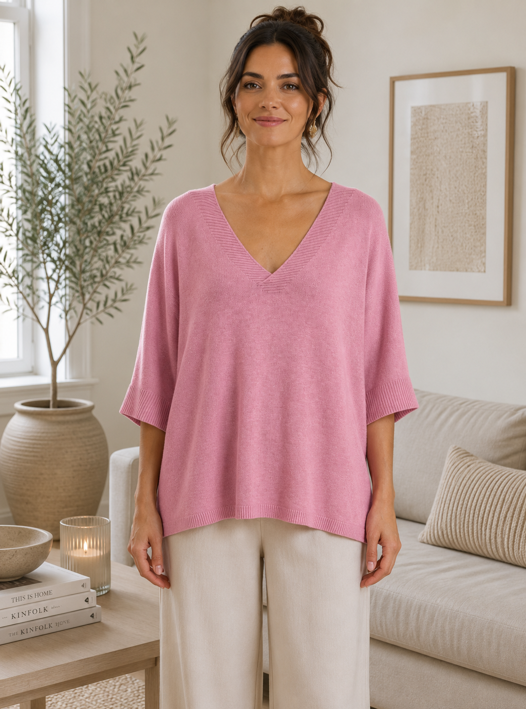Blouse MdcInaya - Roze Melange