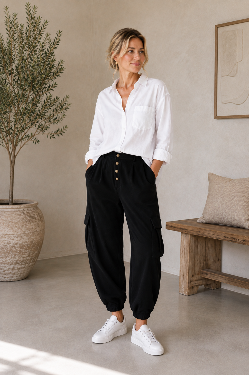 Broek Amalfi - Black