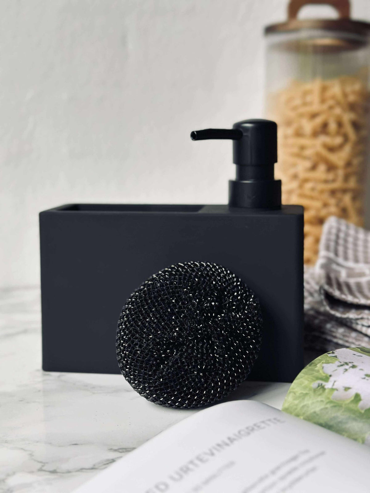 Zeepdispenser met spons