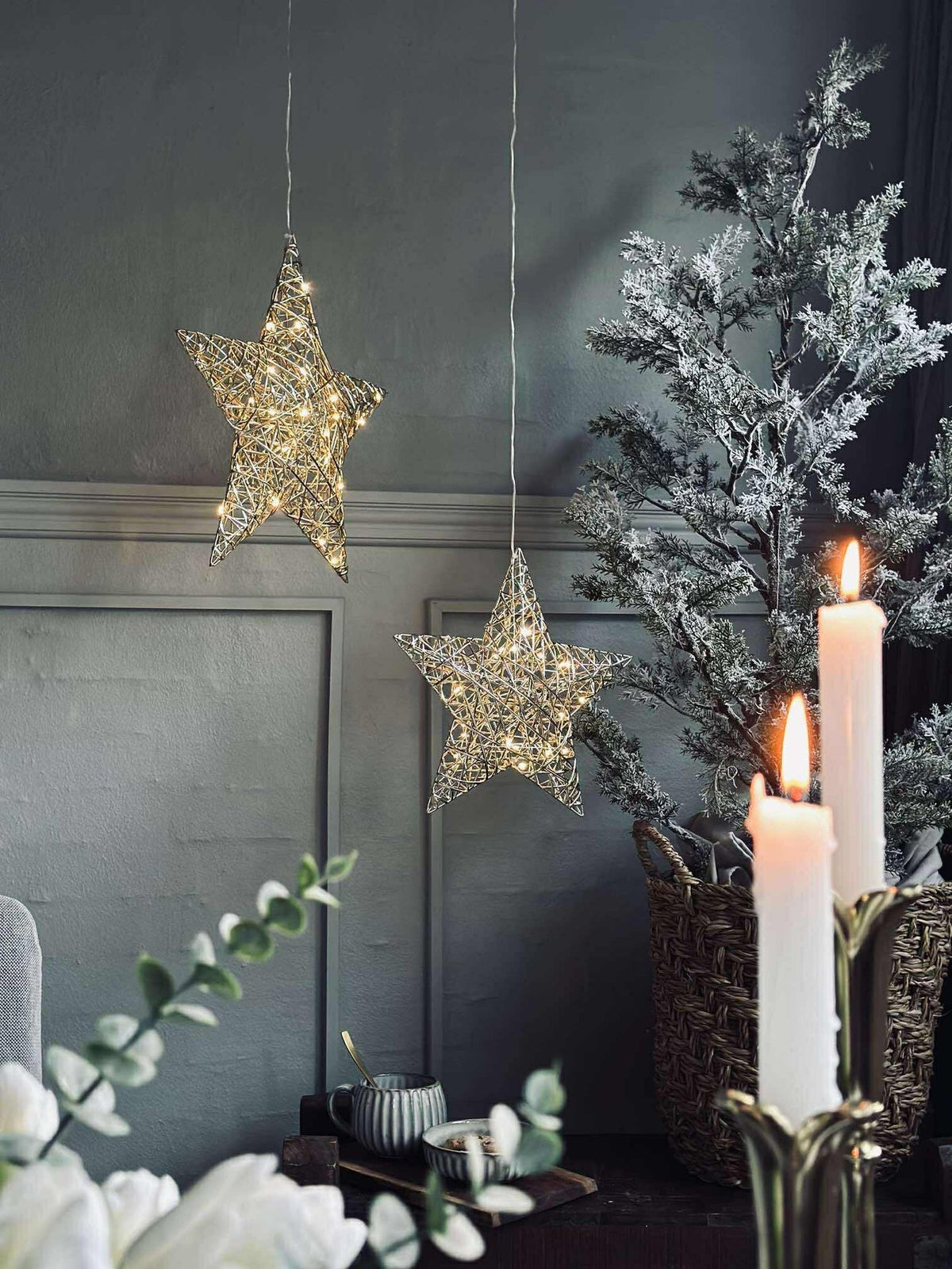 Ster met LED-licht - Gold