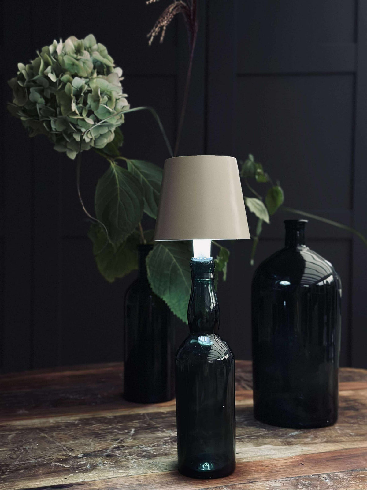 LED-lamp voor wijnfles - Crème MIX