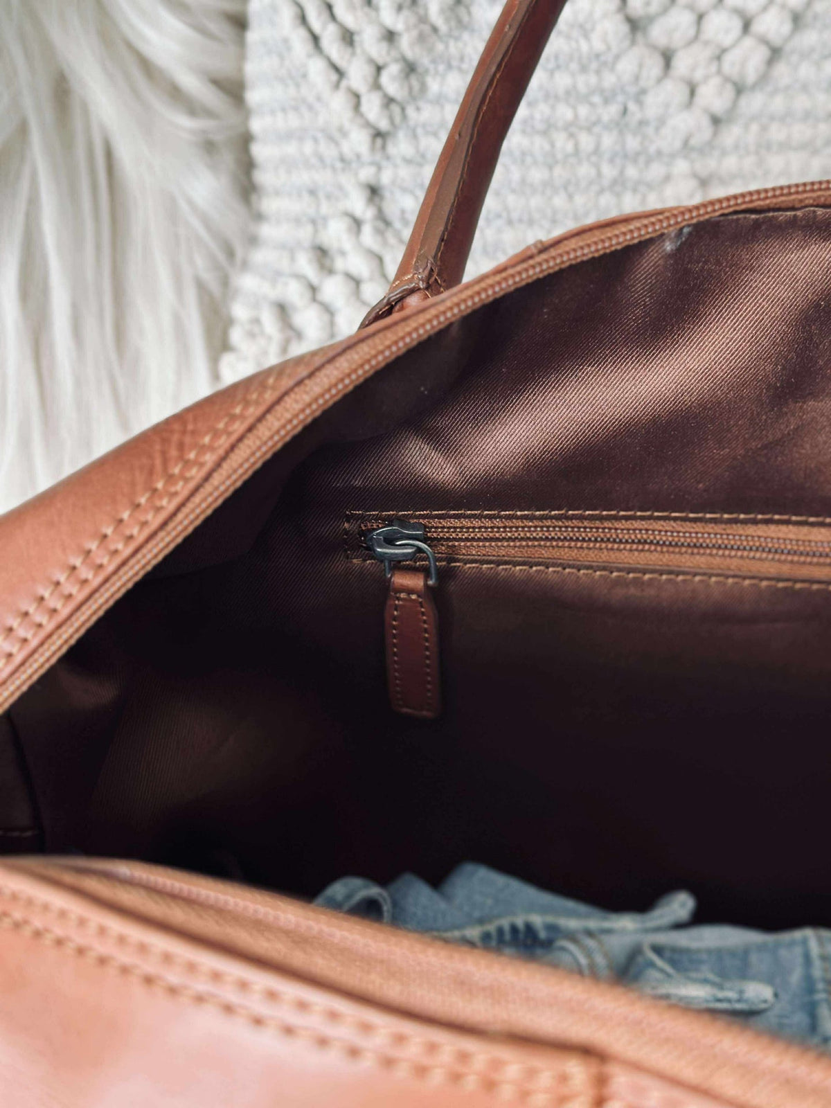 Weekendtas LONDON cognac
